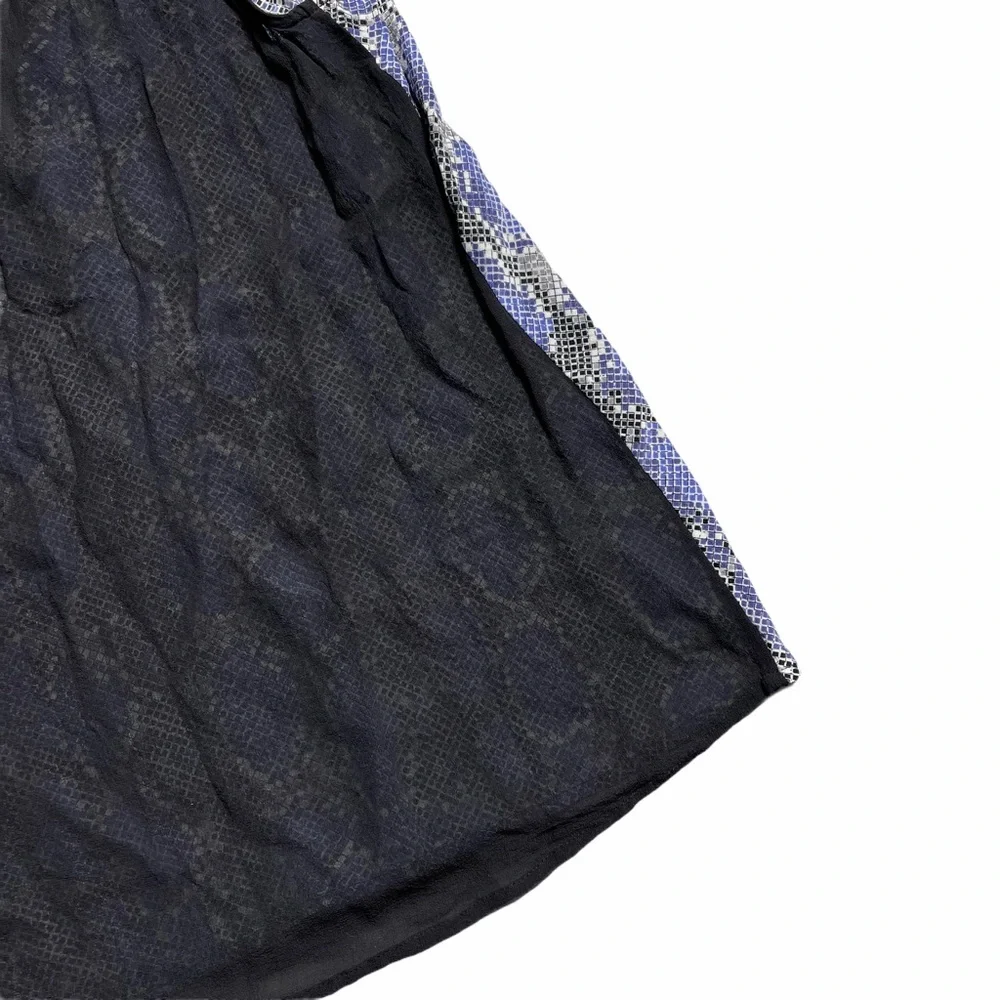 Joie Purple & Black Snakeskin Print Blouse XS - Picture 6 of 7